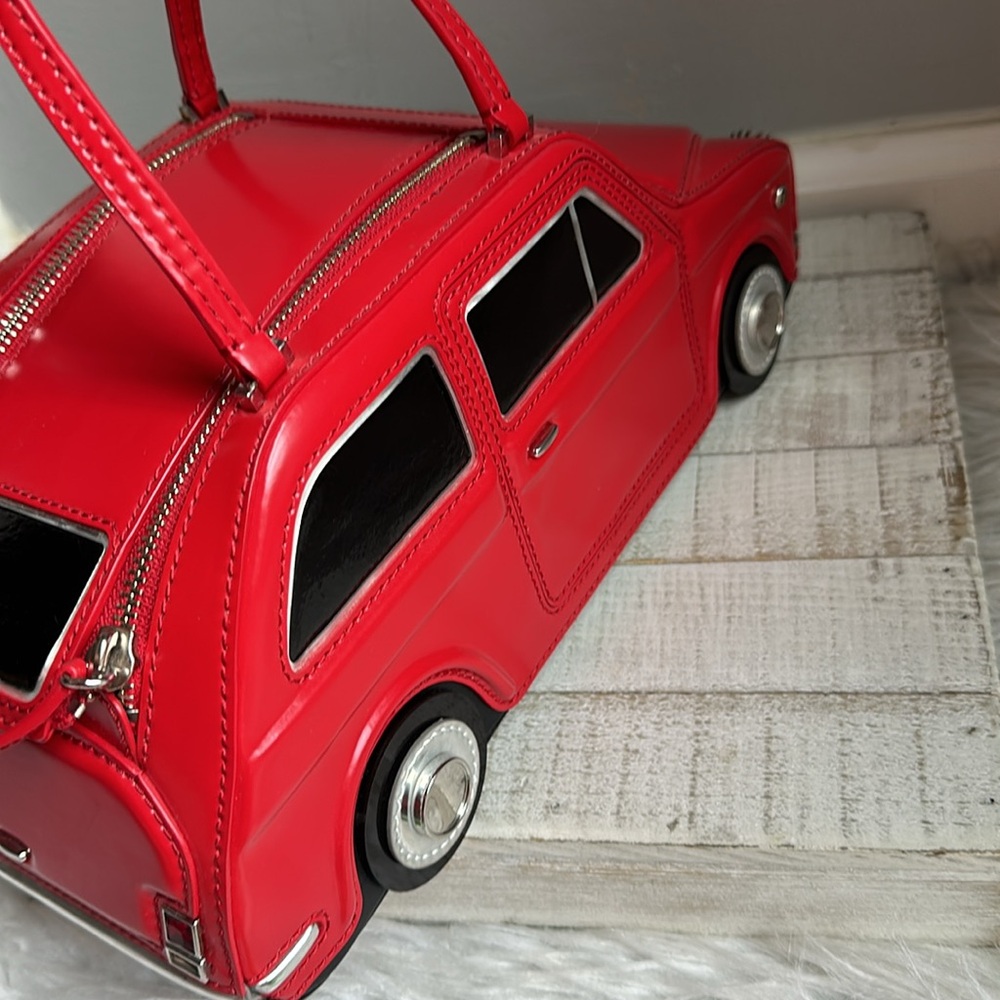 nwt kate spade rose colored glasses red car novelty bag - Picture 8 of 16